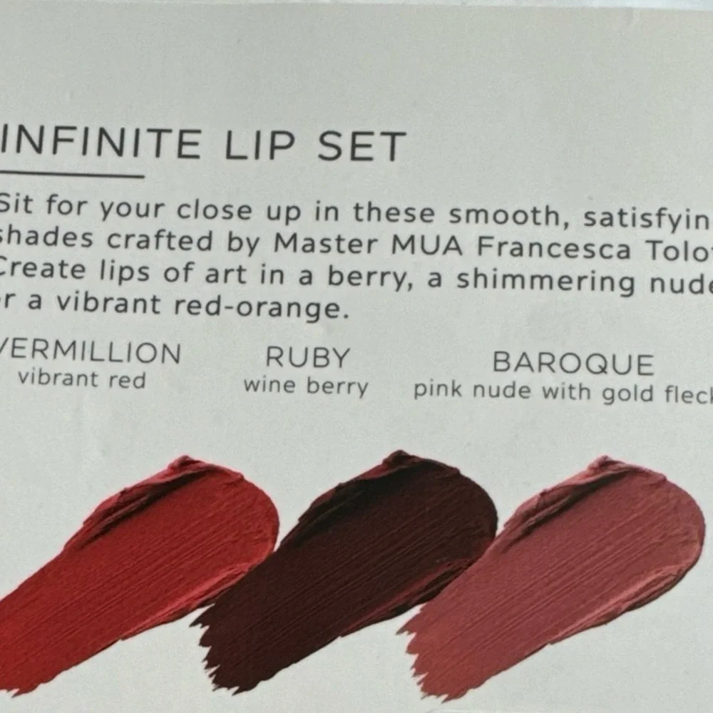 3 OFRA Long Lasting Liquid Lipstick. Ruby. Vermillion. Baroque